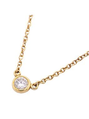 Tiffany & Co Necklace by the Yard Yellow Gold Diamond